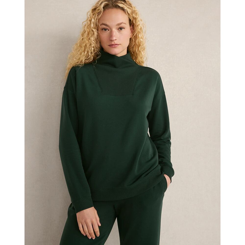 Heaven Well Within Fleece Crossover Sweatshirt Size Soft Cozy Classic